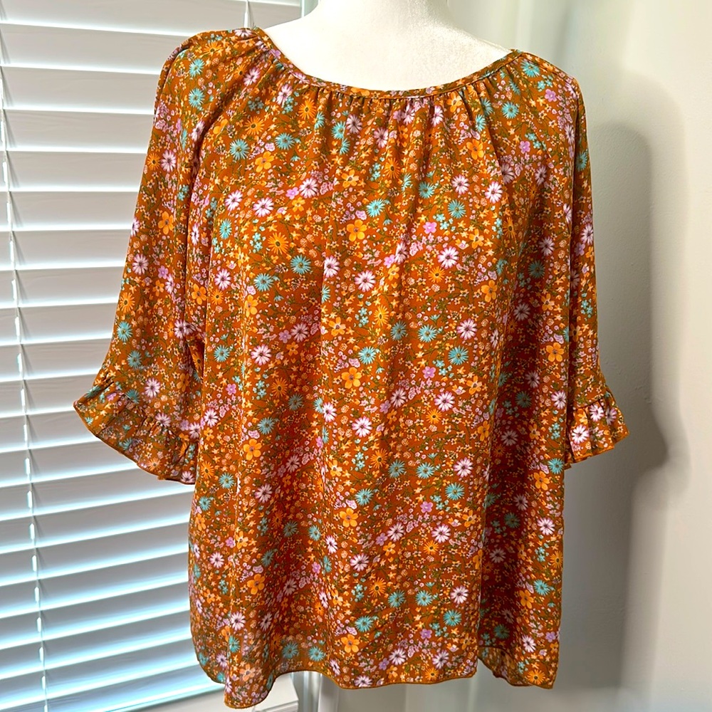 Women blouse by Fantastic Fawn made in California size Large.